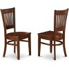 HomeStock Wooden Dining Chair 2-Piece Set- Wooden Seat and Slatted Back - 4 of 4