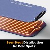 Magic Mill Electric Food Warming Mat, 3 Temp Levels, Fast Heat, Rollable Silicone, Non-Slip, 24"x16" Blue - 2 of 4