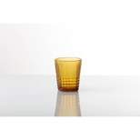 11.5oz 6pk Crystal Malcolm Double Old Fashion Glasses Amber - Fortessa Tableware Solutions