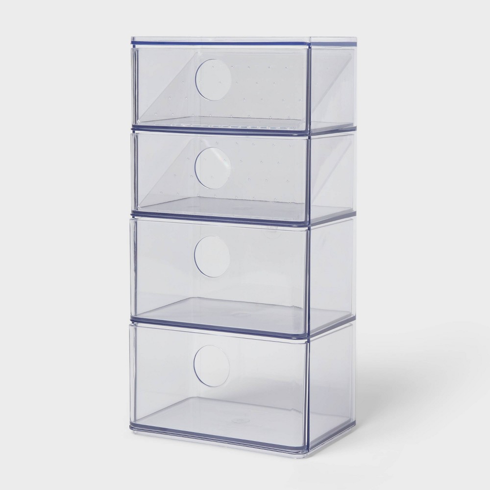 Photos - Wardrobe Acrylic Accessory Organizer with Drawer - Brightroom™ blue