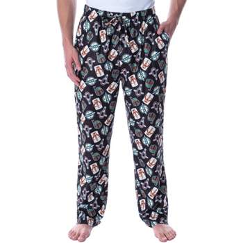 Star Wars Men's Boba Fett Pajama Pants Loungewear Sleep Bottoms Pants Black