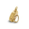 Black Bow Jewelry Charles Hubert Gold Finish Brass 2-Photo Insert Pocket Watch - 3 of 4