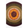 Earth Rugs Large Sunflower Round Stair Tread – Handmade 27x27 Inch Decorative Accent - 3 of 3