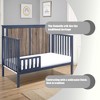 VYNXARIA 4-in-1 Convertible Crib Midnight Blue/Vintage Walnut - 4 of 4
