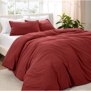 Washed Duvet Cover & Sham Set - Extra Soft, Easy Care by Bare Home, Comforter Not Included - 1 of 4