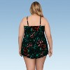 Aqua Green, Women's Keyhole Blouson Romper - 3 of 3