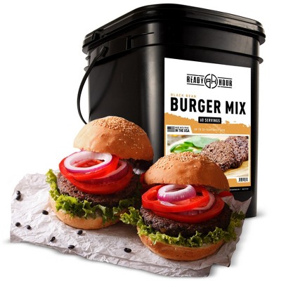 Ready Hour Black Bean Burger Bucket (60 servings, 10 pk.)