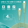 PHILCO USB C to C Cable, 4Ft Length, 20W Fast Charging, High-Speed Data Transfer, Durable and Tangle-Free - image 3 of 4