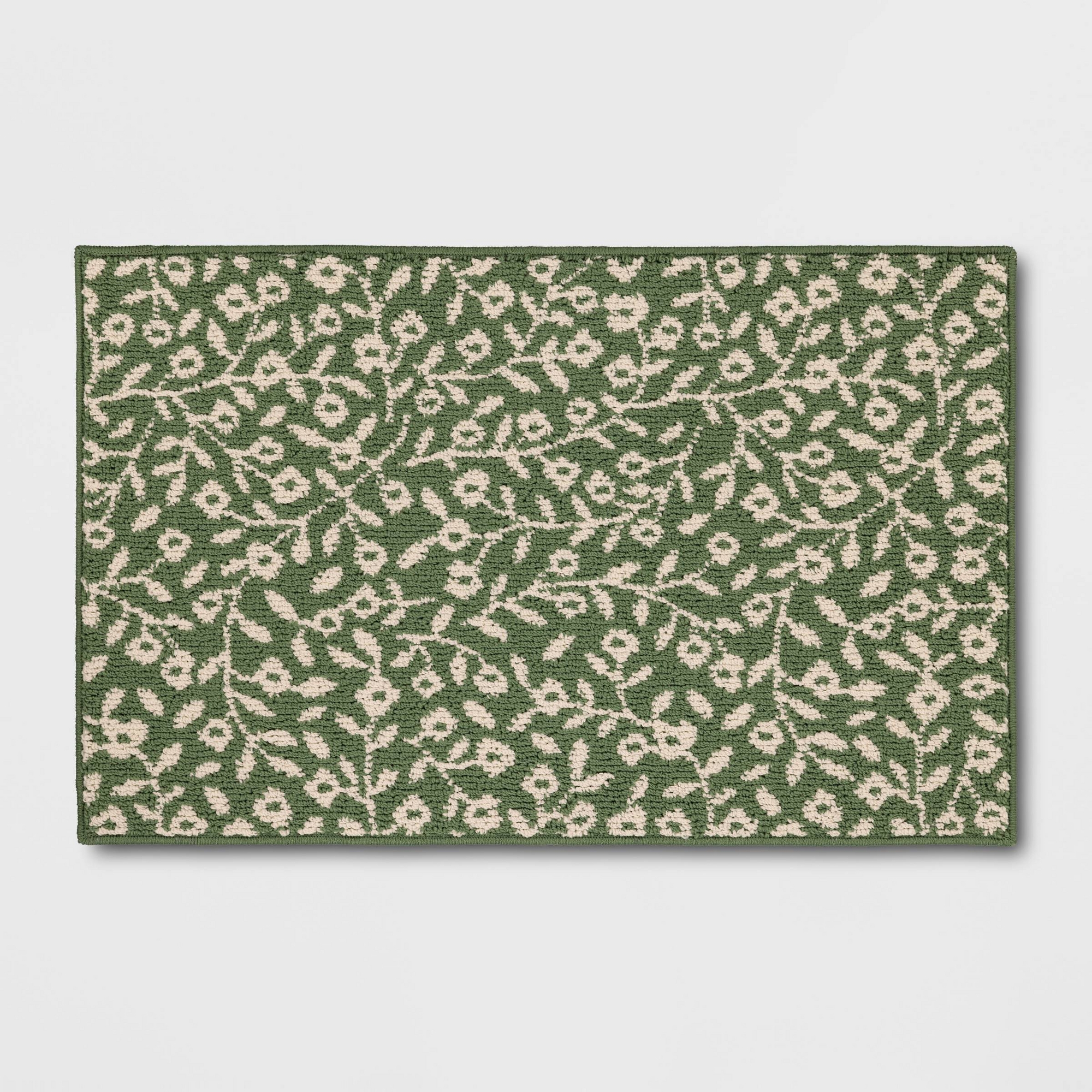 2'x3' Botanical Washable Accent Rug Fern Green - Threshold™