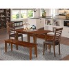 Dinette Set Table with Chairs - Art Nouveau Design - Extension Leaf Kitchen Table - 2 of 4