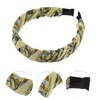 Unique Bargains Women's Fashion Elegant Pleated Headband 6.10"x5.12" Yellow 1 Pc - 2 of 4
