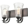Millennium Lighting Natalie 2 - Light Vanity in  Matte Black - 3 of 4