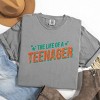 The Life Of A Teenager Puff/Glitter - Womens Garment Dyed Tee - 2 of 3