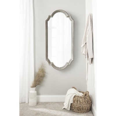 Fairbourne Coastal Distressed White Full-Length Wall Mirror