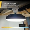 2-Pack 7500 Lumen LED Linkable 50ft String Light with 5 Adjustable Light Heads - 3 of 4