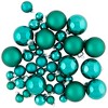 Northlight Shiny and Matte Multiple Size Glass Ball Christmas Ornaments - 40ct - Green - 3 of 4