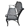 Modern Aluminum Patio Bench - Oakland Living
 - 3 of 4