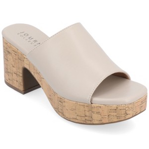 Journee Collection Womens Astter Slip On Platform Open Toe Sandals - 1 of 4