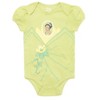 Disney Princess Ariel Belle Cinderella Rapunzel Tiana Snow White Aurora Baby Girls 5 Pack Bodysuits Newborn to Infant - 4 of 4
