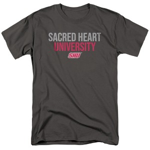 Men's Sacred Heart University Official Stacked T-Shirt Stacked - 1 of 4