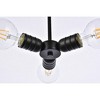 Elegant Lighting Reyes 3 lights black pendant - 4 of 4