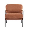 CAVINAS 27.56" Modern Accent Chair with Plush Cushions, Minimalist Metal Frame, and Wooden Armrest Design, Perfect for Cozy Living Room - 4 of 4