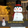 Syemin Inflatable Holiday Decorations 6ft Christmas Inflatables Outdoor Decorations Snowman Christmas Inflatable Decor, White, 39.25"*31.5"*71.75" - 3 of 4