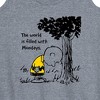 Women's - Peanuts - World Filled With Mondays Graphic Racerback Tank - 2 of 4