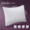 Utopia Bedding 2pk Gusseted Bed Pillows for Sleeping White - 2 of 4
