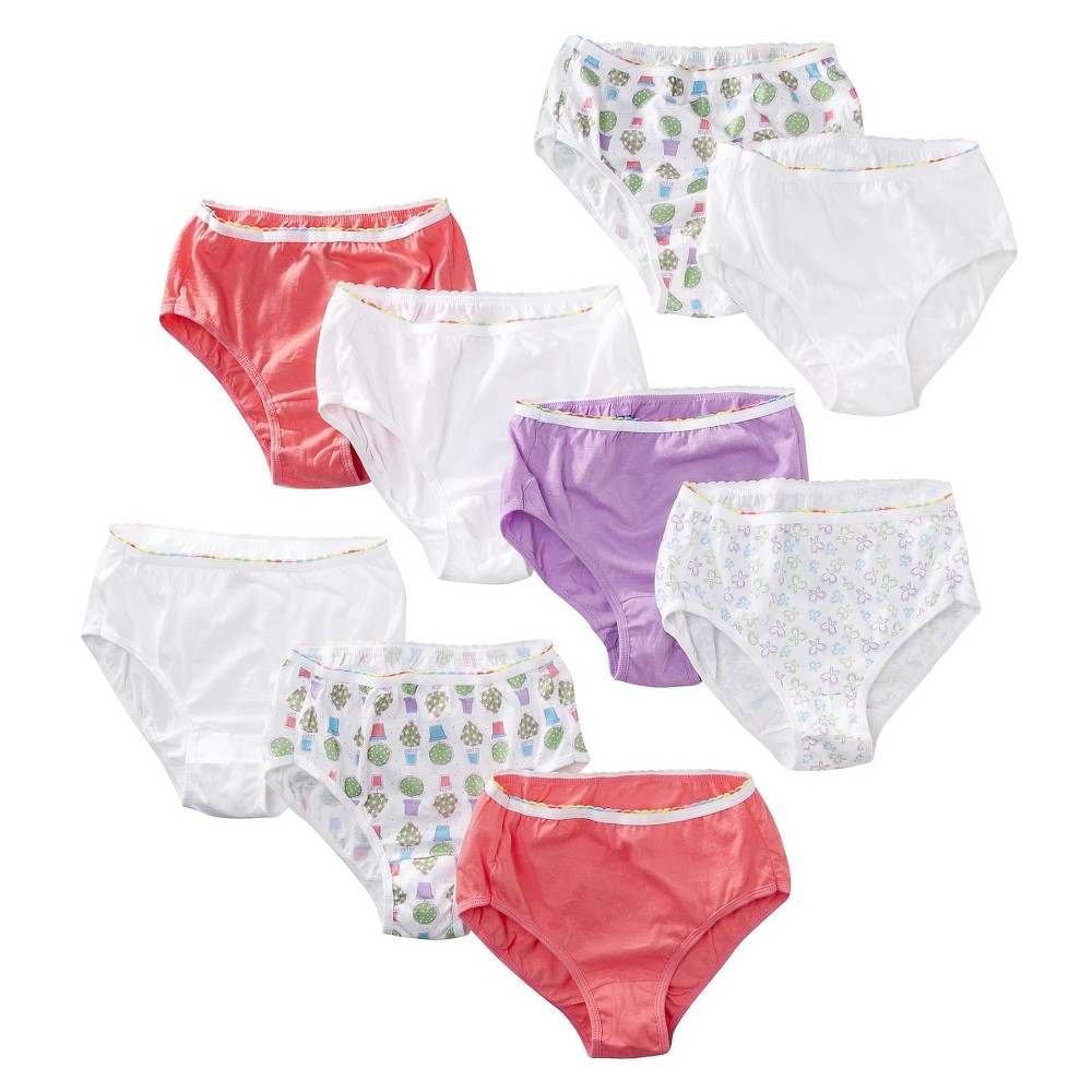 UPC 075338161921 product image for Girls Hanes Butterfly Floral 9-pack Brief Underwear 14 | upcitemdb.com