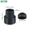 Unique Bargains Water Line Straight UReducer Pipe Fitting Reducing Coupling Connector Black - 3 of 4
