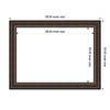 Amanti Art Cyprus Walnut Framed Magnetic Dry Erase Board - 4 of 4
