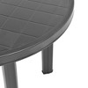 vidaXL Patio Table Anthracite 35" Plastic - 3 of 4