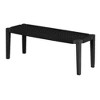 South Shore Balka Wood Bench Black: Entryway Seating, Acacia Legs, Woven Polypropylene, Rectangle Shape - 2 of 4