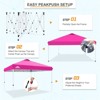 EAGLE PEAK Pop Up Canopy Tent with Wheeled Carry Bag, 12x12 ft, 144sqft of Shade - 4 of 4