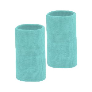 Unique Bargains Sweat Absorbent Quick Drying Sports Band Breathable Protection 1 Pair - 1 of 4