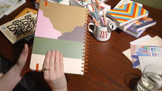 Papier 150pg Guided Notebook 9.84&#34;x7.48&#34; Travel Journal The Sunset, 2 of 7, play video