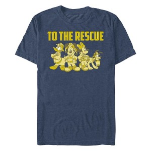 Men's Mickey & Friends Firefighters to the Rescue T-Shirt - 1 of 4