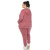 White Mark Plus Size Burnout Jogger Set - 3 of 4