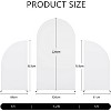 Set of 3 Double Sided Fitted Spandex Arch Covers (5ft, 7.2ft, 5ft),Round Top Backdrops for Weddings,Birthdays,Baby Showers - 4 of 4