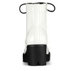 Allegra K Women's Lace Up Decor Platform Chunky Heel Combat Boots - 4 of 4