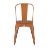 Emma and Oliver Metal Stacking Dining Chairs with Poly Resin Seats for Indoor/Outdoor Use - 3 of 4