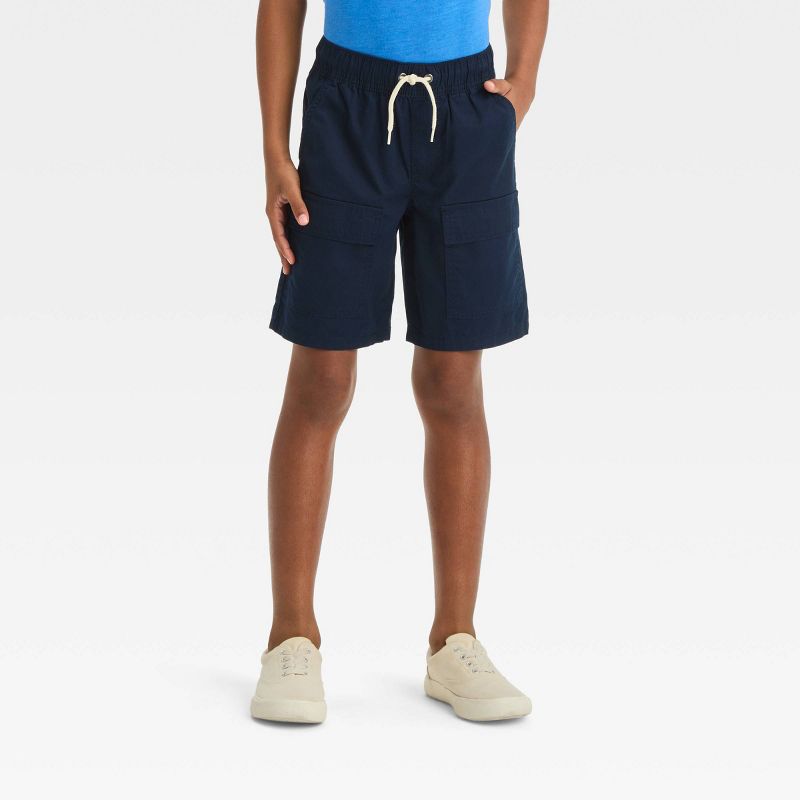Boys' Relaxed 'At the Knee' Pull-On Cargo Shorts - Cat & Jack™, 1 of 5