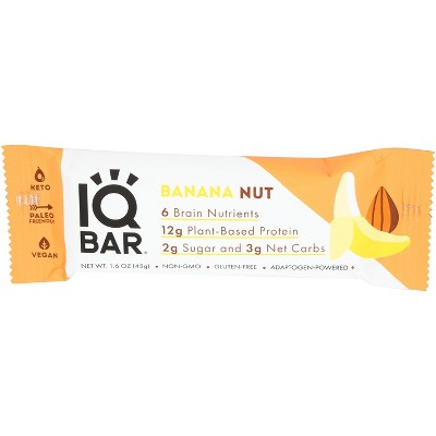 IQ Bar Banana Nut - Case of 12 - 1.6 oz