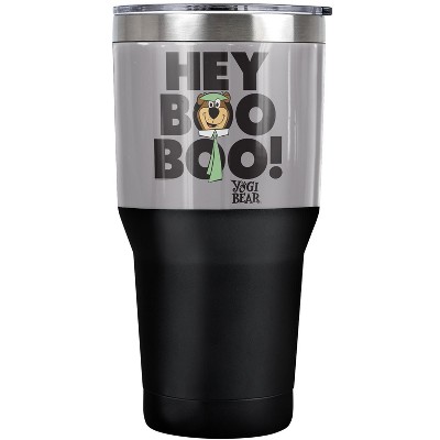 Yogi Bear Hey Boo Boo Steel Tumbler 30oz Coffee Travel Mug