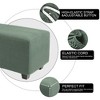 PiccoCasa High Stretch Rectangle Ottoman Furniture Covers with Elastic Bottom - 4 of 4