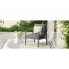 Okak Aluminum Patio Accent Chairs Upholstered Dining Chair for Outdoor Use,Set of 1/2,Modern Lounge Chair for Garden&Backyard - 4 of 4