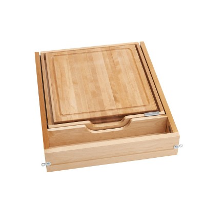 Rev-A-Shelf 4KCB-21SC-1 21-Inch Knife and Cutting Board Drawer Kit with Soft-Close Slides