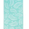 Cozy Living Runner Rug – Palms on Aqua Design, 21" x 54", Tropical Print on Soft Low-Pile with Non-Slip Backing for Hallway or Entry - 2 of 3