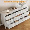 Heynemo Fluted 9 Drawer Dresser, 59" Wide Modern Chest of Drawers with Metal Handle, TV Stand Storage Organizer for Bedroom, Living Room - 3 of 4